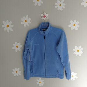 Columbia Sportswear Company Blue Fleece Zip Up Jacket